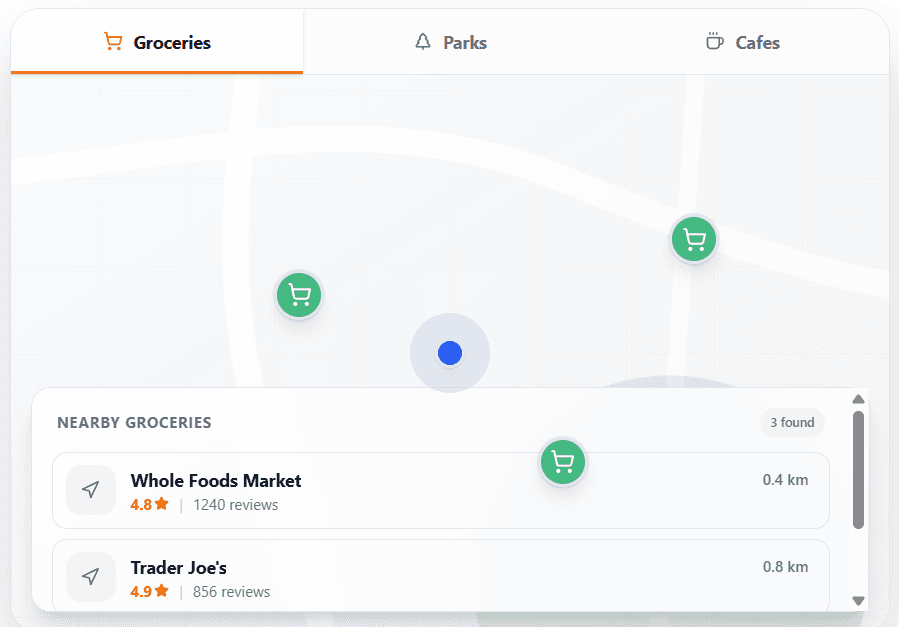 The Listing-specific AI answering hyper-local community questions using Google Maps data.